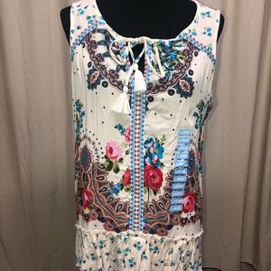 NWT! BILA FLOWING TUNIC/TANK TOP LADIES LARGE